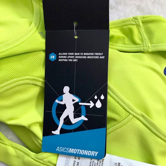 ASICS NWT Lime Green Sports Bra Women XS - Picture 10 of 11